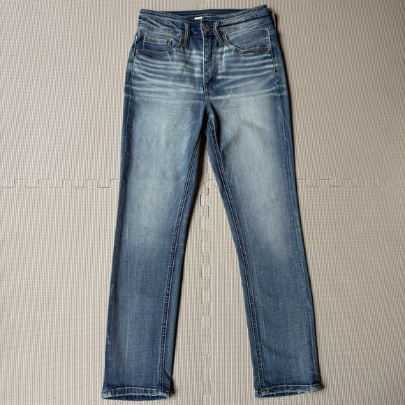 Buckle Denim - BKE Billie Slim Fit High Rise Ankle Straight Cuffed Jeans Sz 28 No Gap Waist